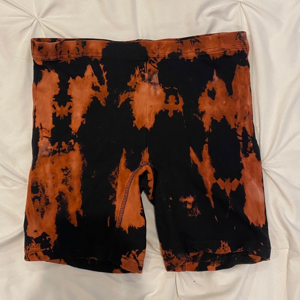 Bleached Biker Shorts
